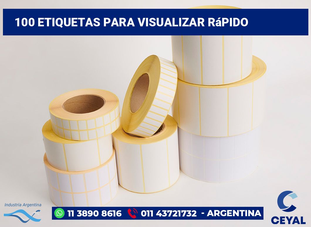 100 Etiquetas para visualizar rápido