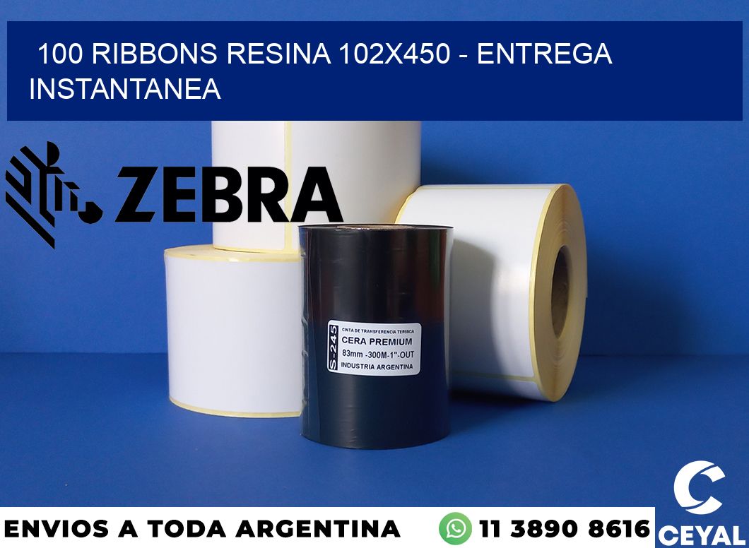 100 Ribbons resina 102x450 - entrega instantanea