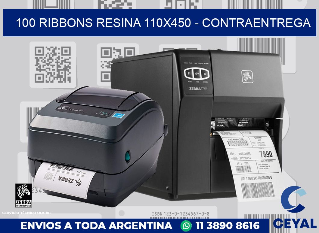 100 Ribbons resina 110x450 - contraentrega