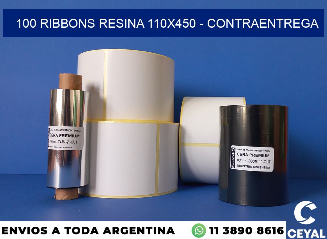 100 Ribbons resina 110×450 – contraentrega