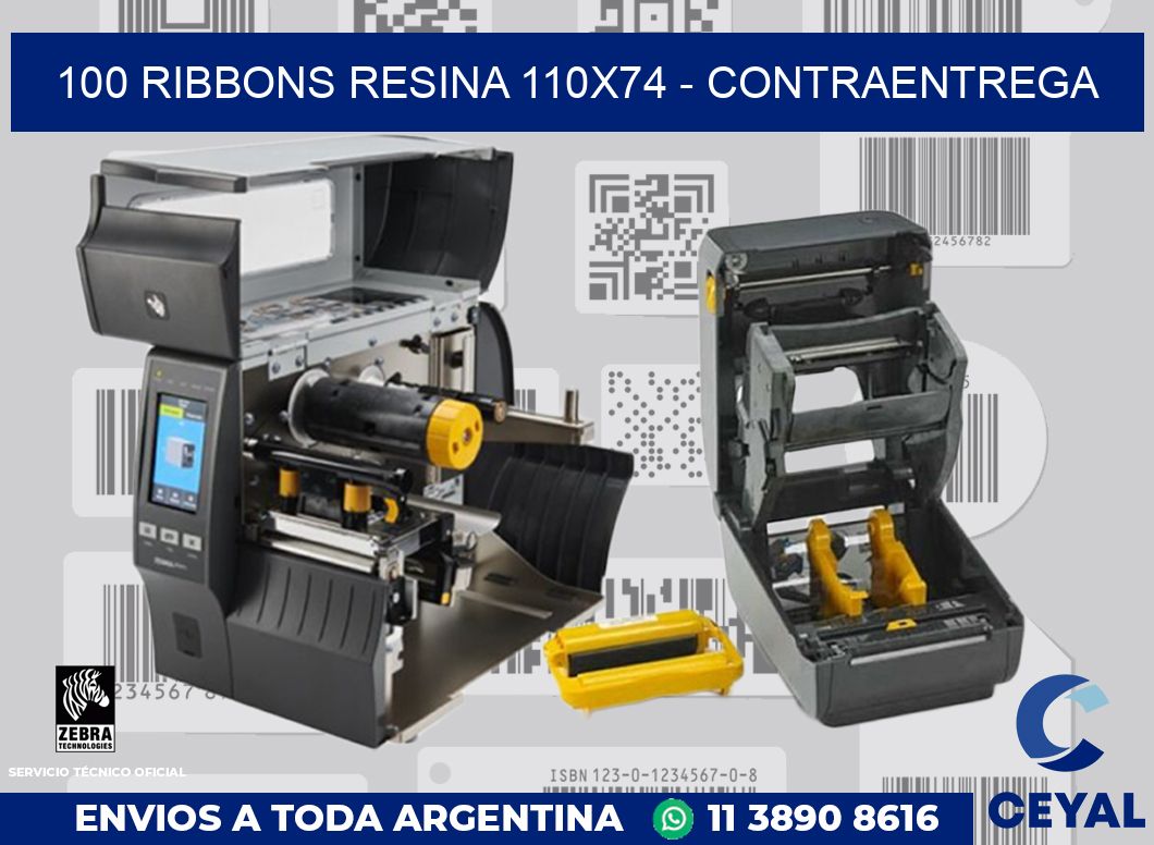 100 Ribbons resina 110x74 - contraentrega