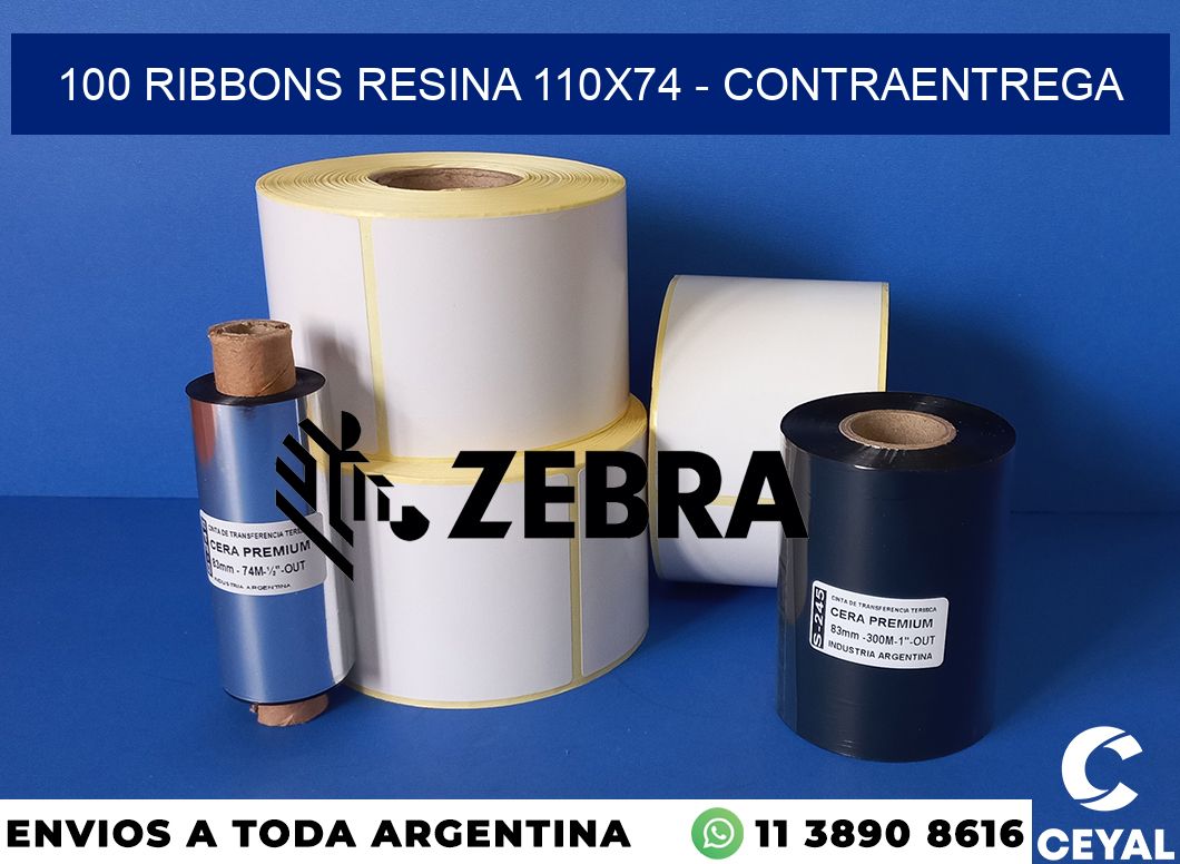 100 Ribbons resina 110x74 - contraentrega