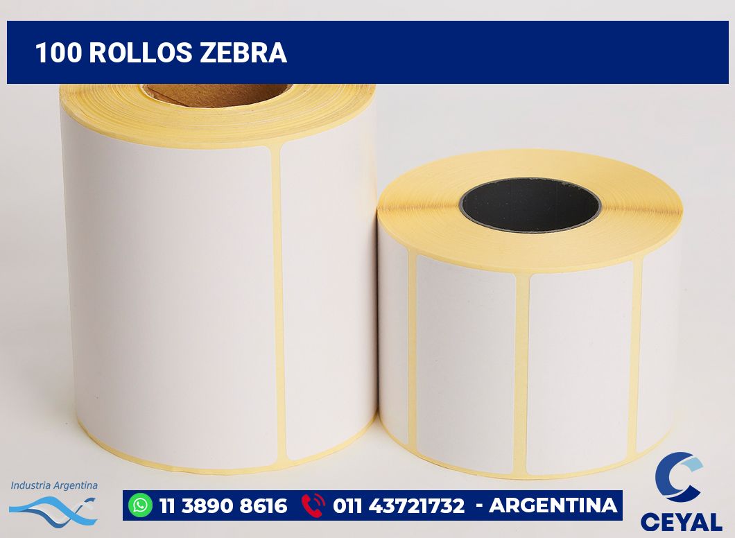 100 Rollos zebra