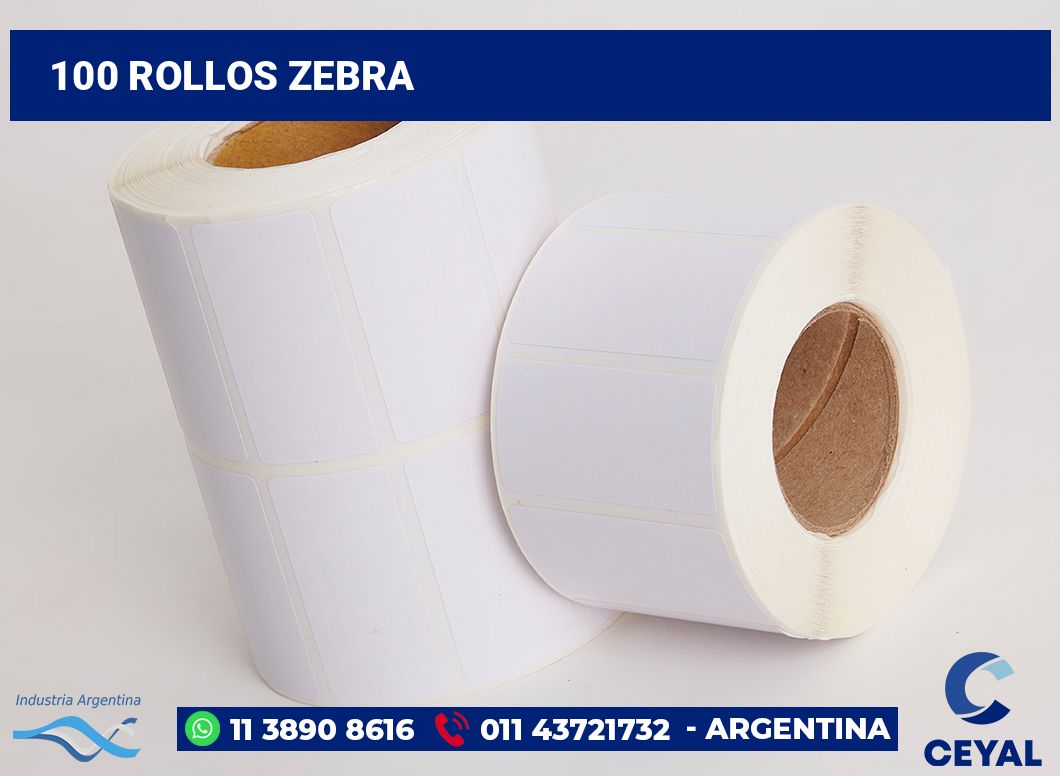 100 Rollos zebra
