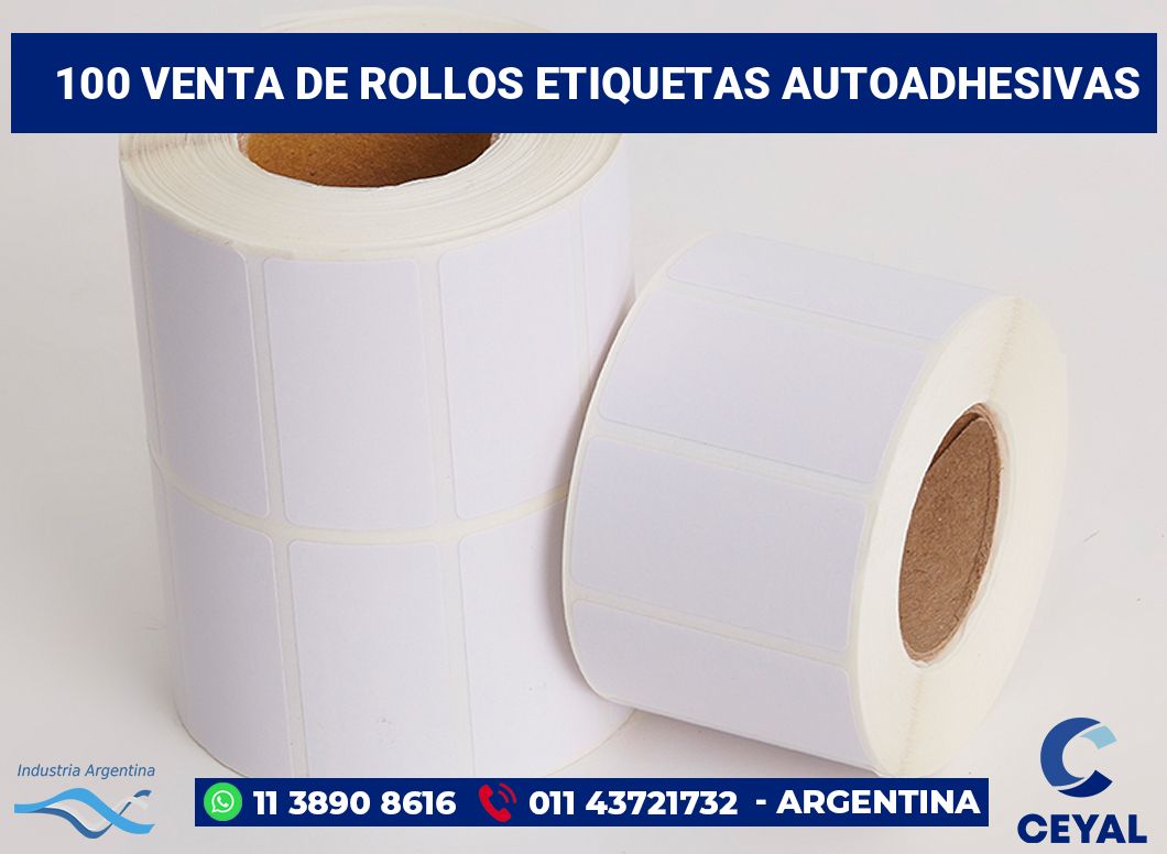 100 Venta de rollos etiquetas autoadhesivas