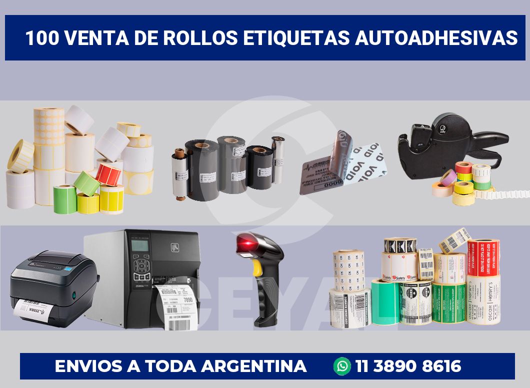 100 Venta de rollos etiquetas autoadhesivas