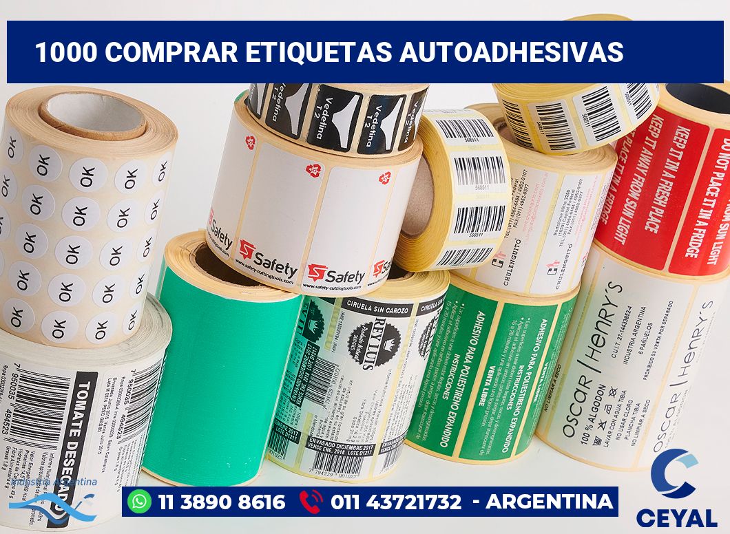 1000 Comprar etiquetas autoadhesivas