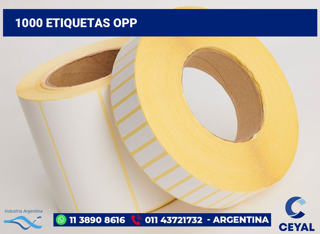 1000 Etiquetas opp