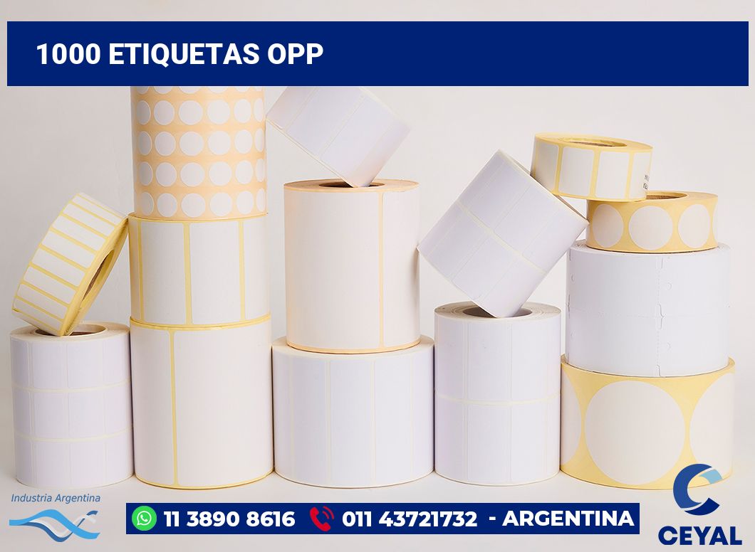 1000 Etiquetas opp