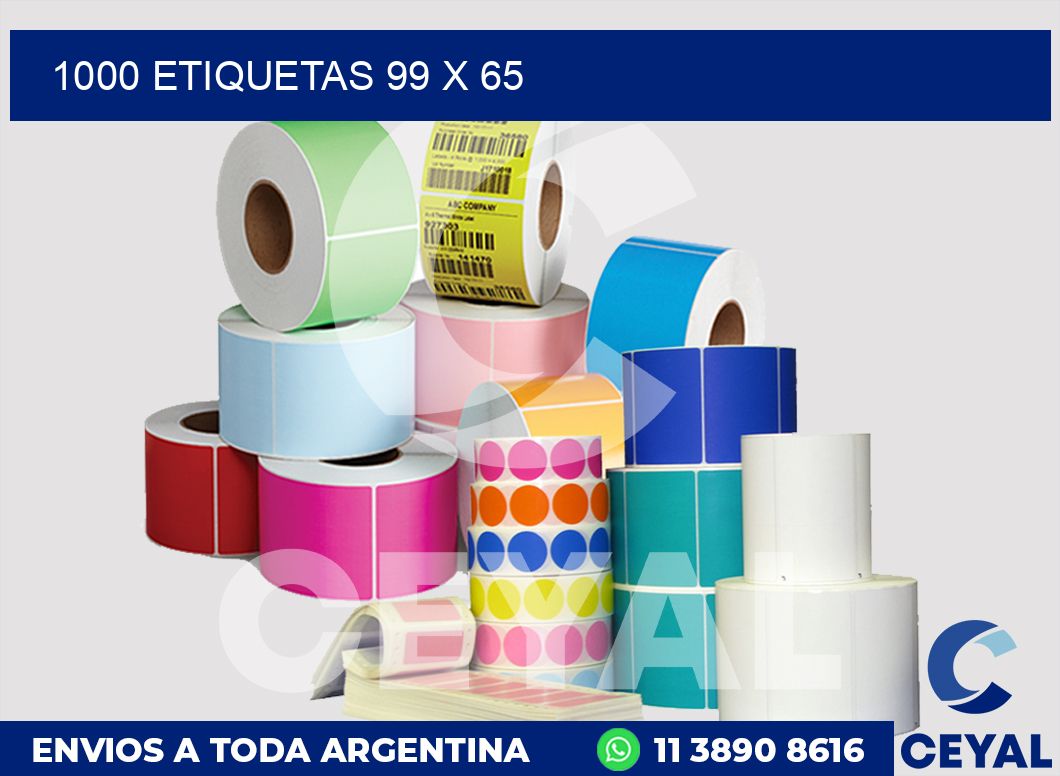 1000 etiquetas 99 x 65