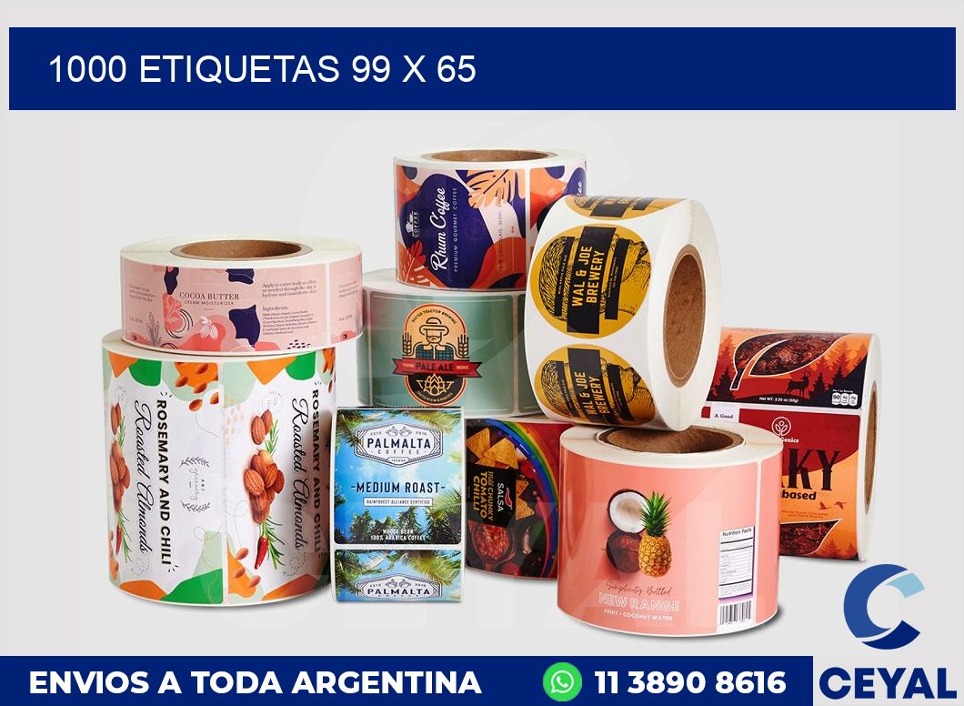 1000 etiquetas 99 x 65