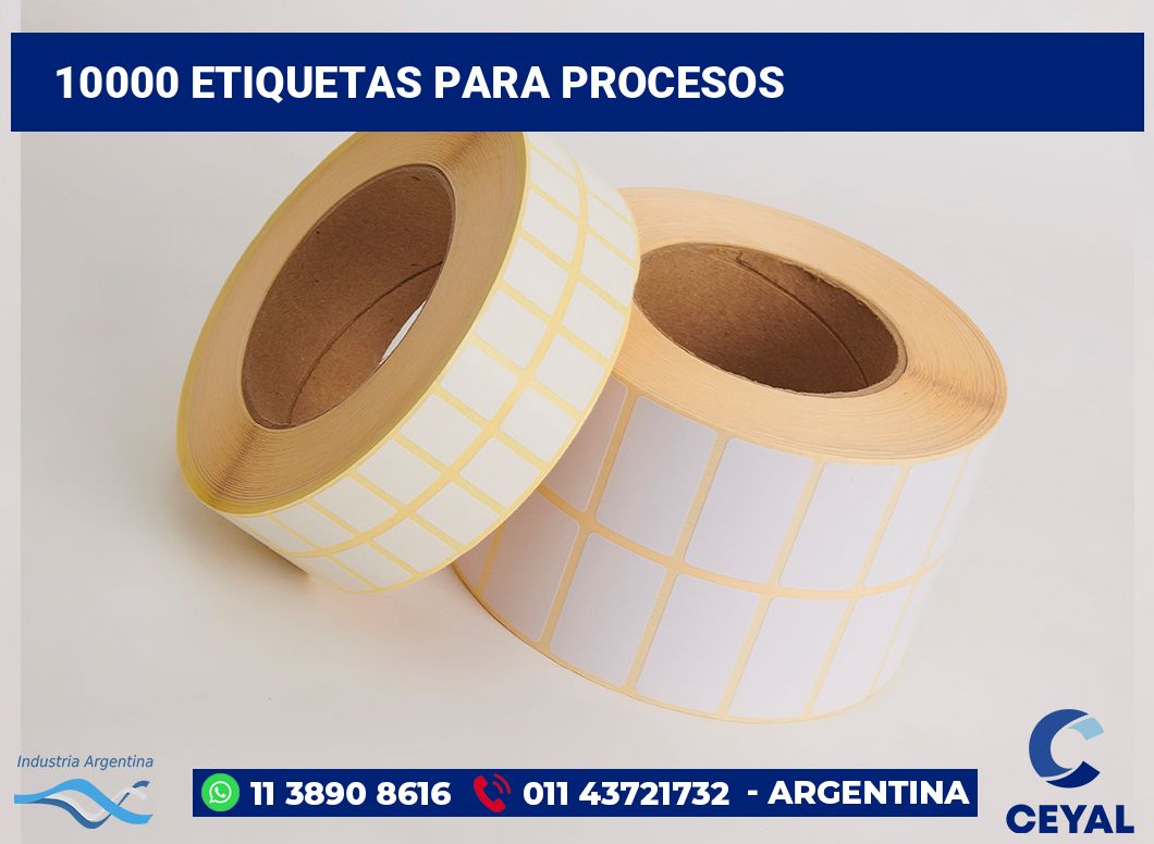 10000 Etiquetas para procesos