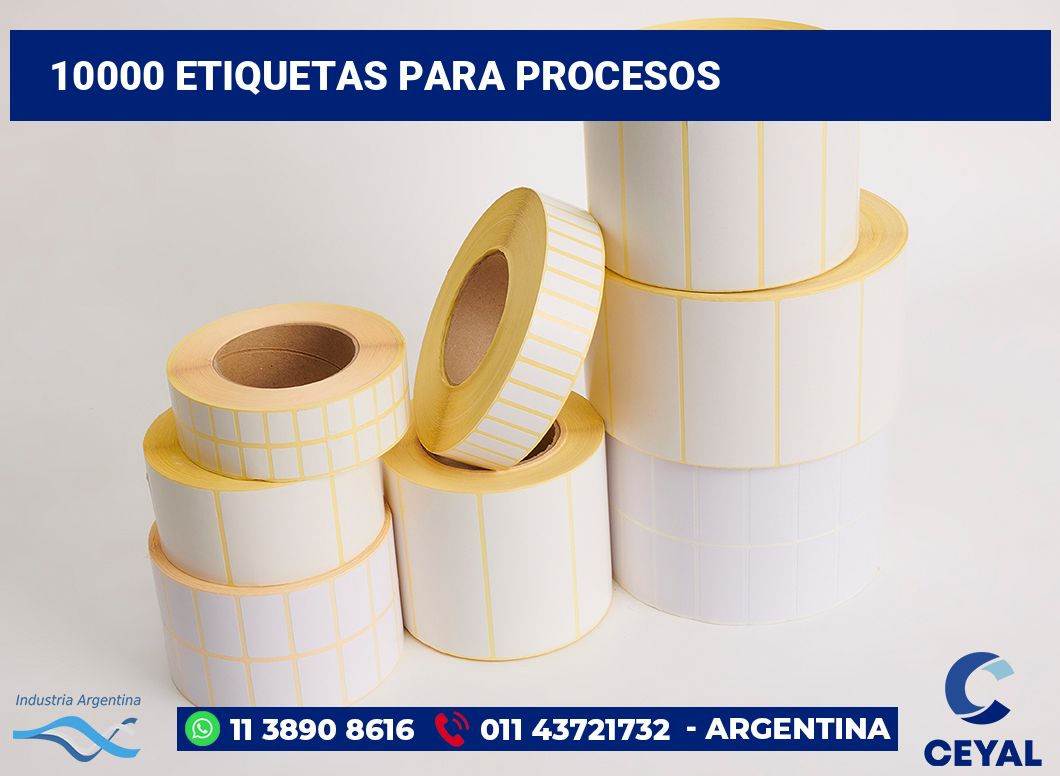 10000 Etiquetas para procesos