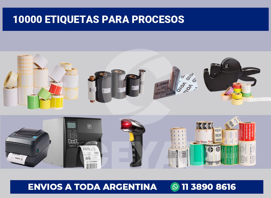 10000 Etiquetas para procesos
