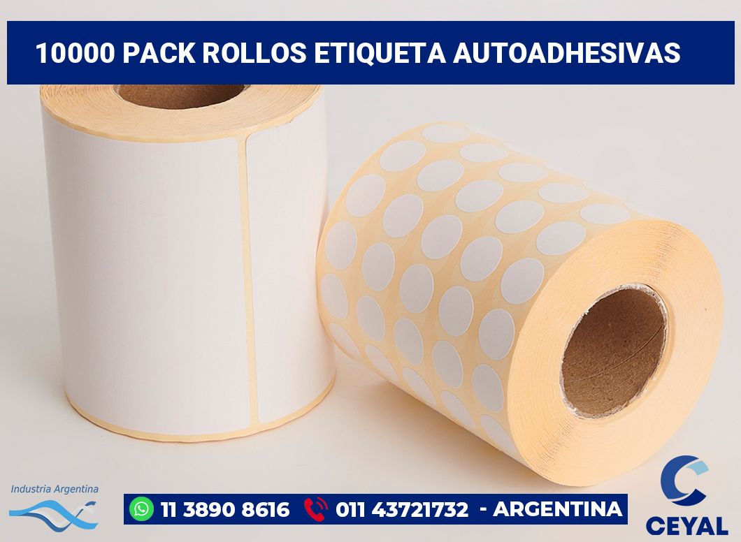 10000 Pack rollos etiqueta autoadhesivas