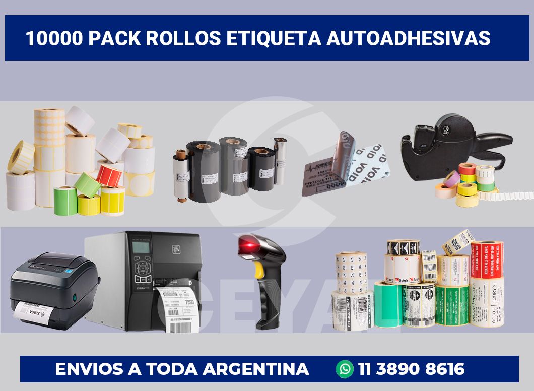 10000 Pack rollos etiqueta autoadhesivas