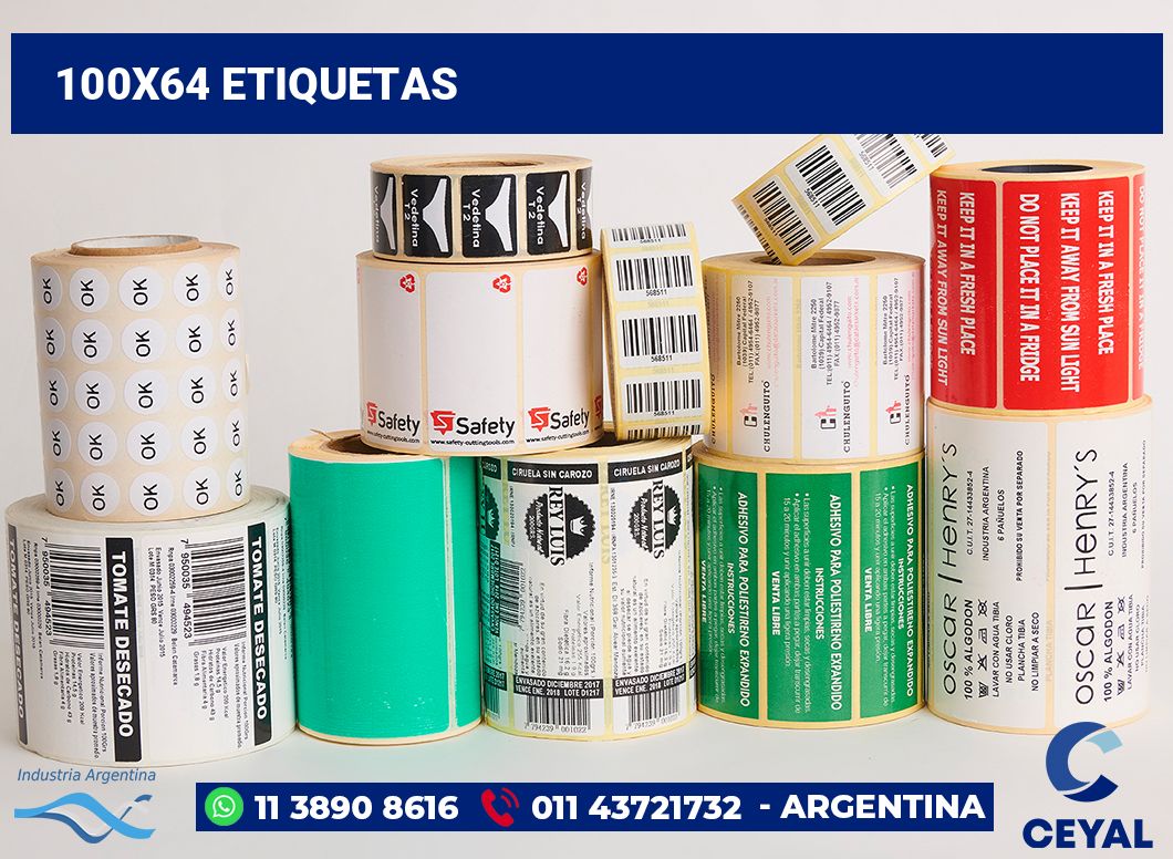 100x64 Etiquetas