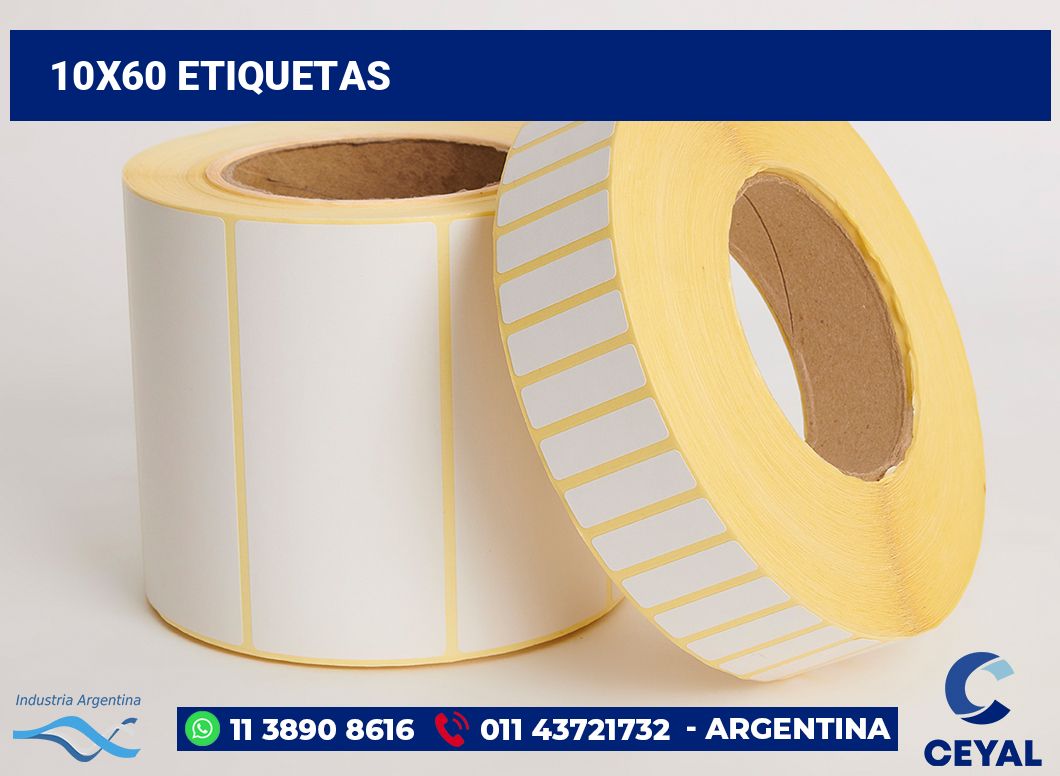 10x60 Etiquetas