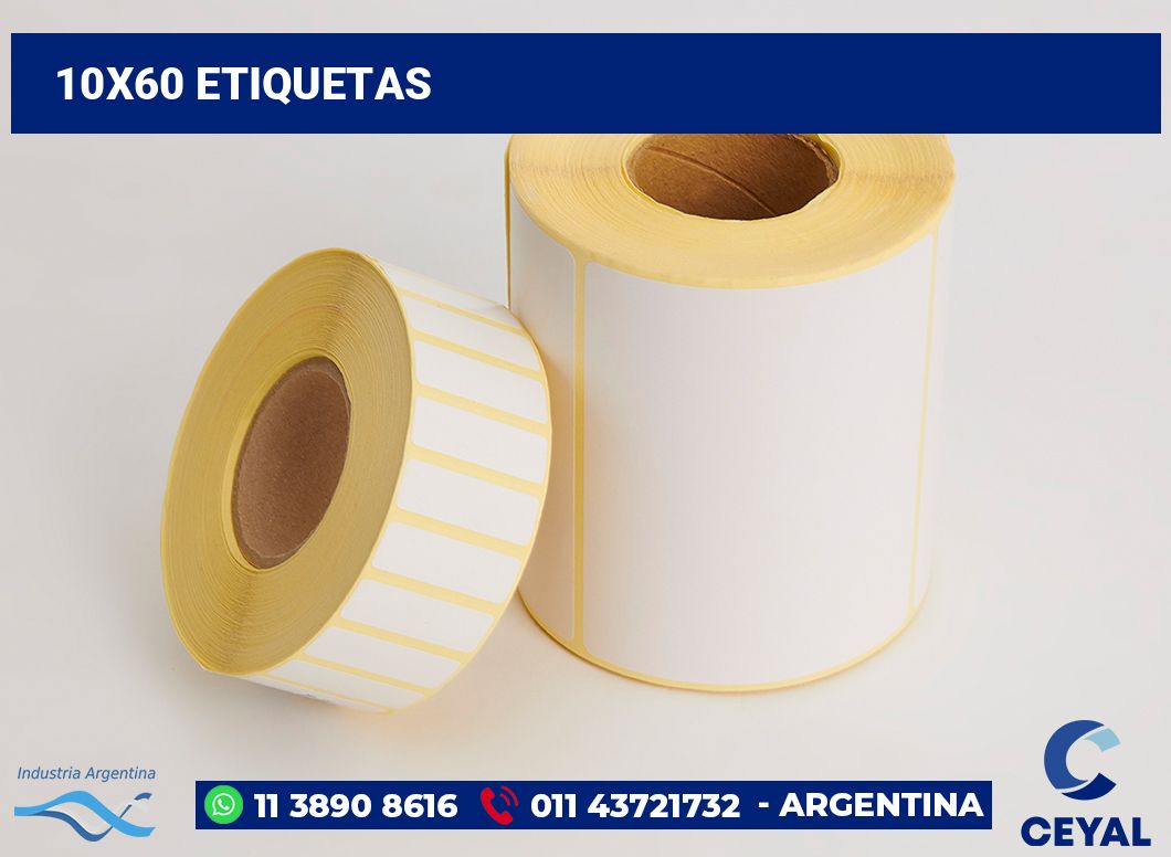 10x60 Etiquetas