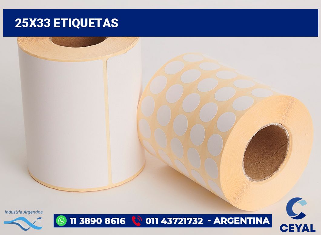 25x33 Etiquetas