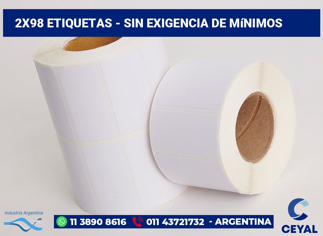 2x98 Etiquetas
