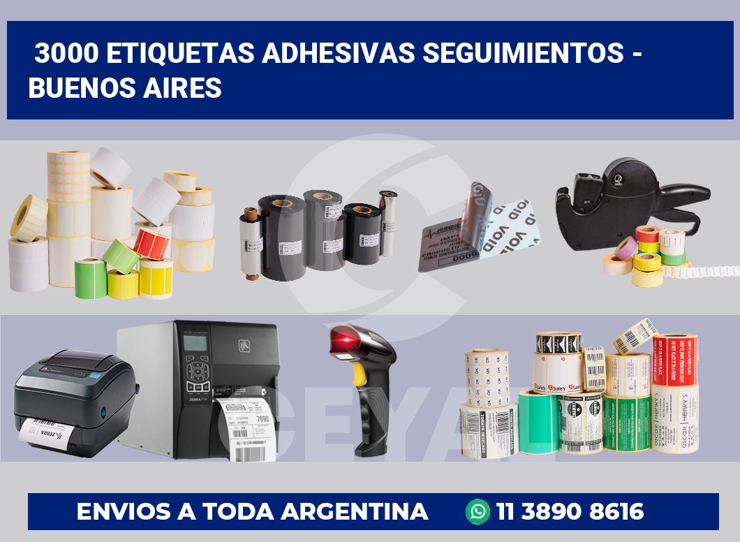 3000 Etiquetas adhesivas seguimientos – buenos aires