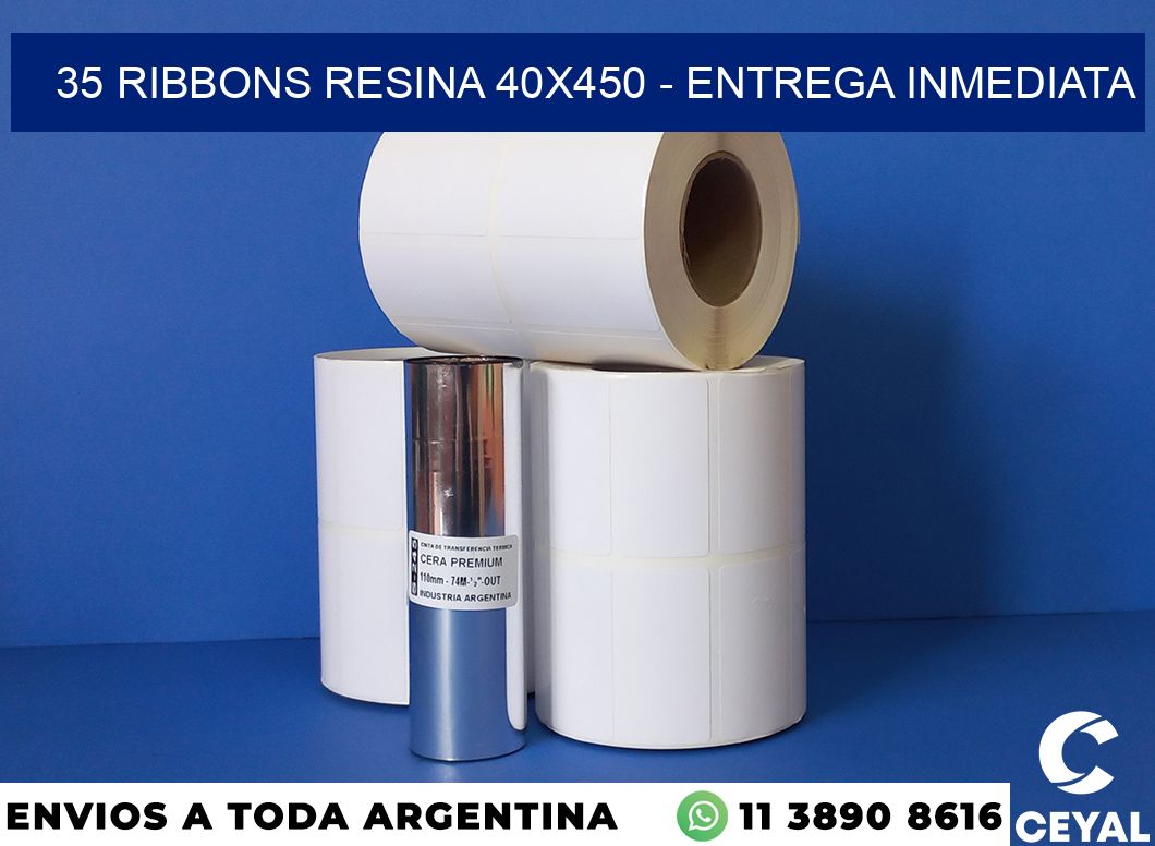 35 Ribbons resina 40×450 – Entrega inmediata