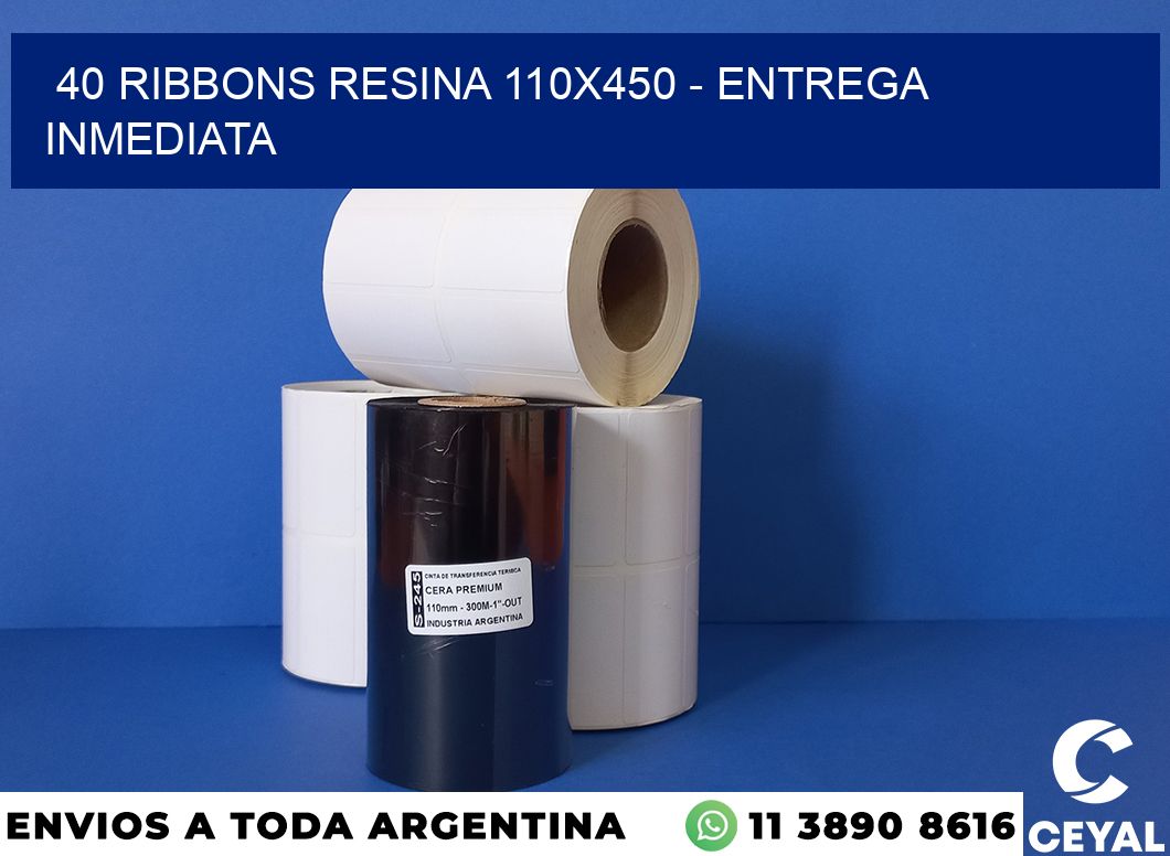40 Ribbons resina 110×450 – Entrega inmediata