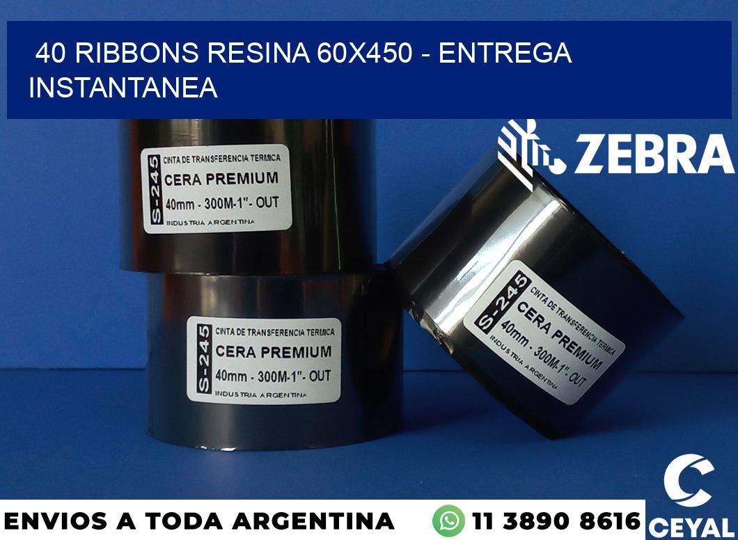 40 Ribbons resina 60x450 - entrega instantanea