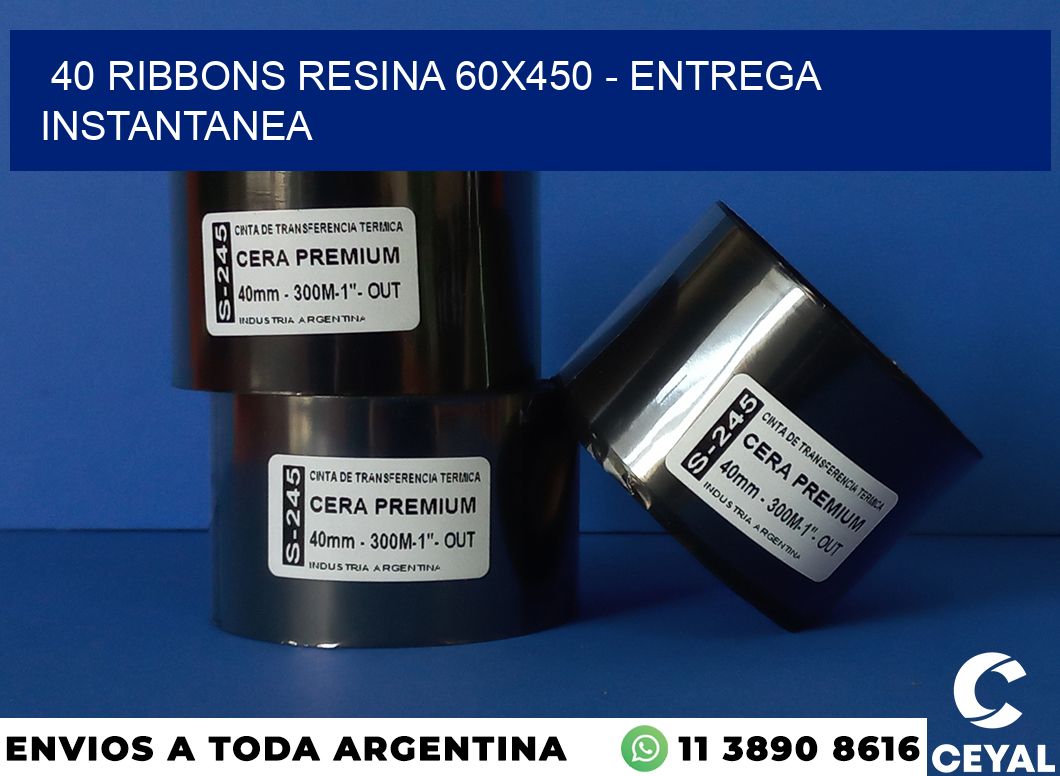 40 Ribbons resina 60×450 – entrega instantanea