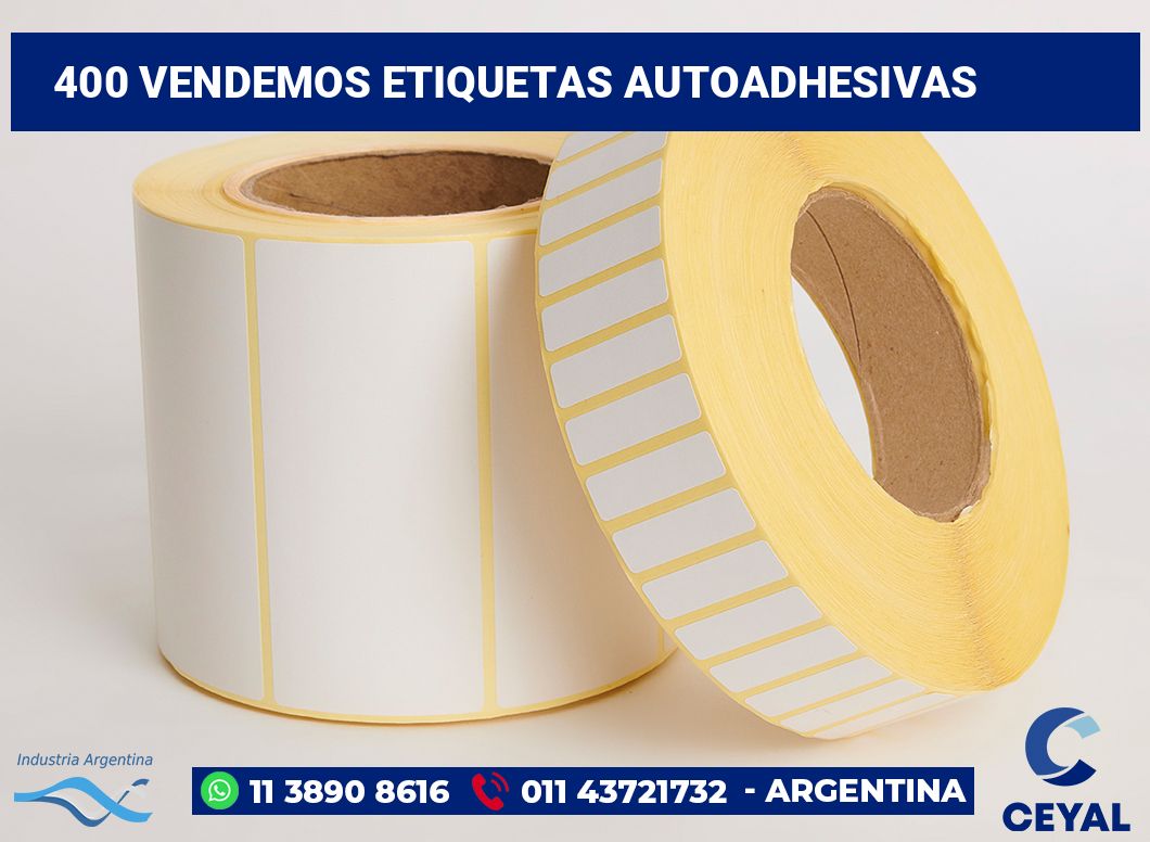 400 Vendemos etiquetas autoadhesivas