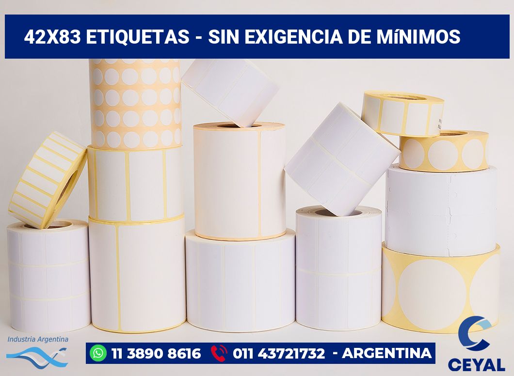 42x83 Etiquetas