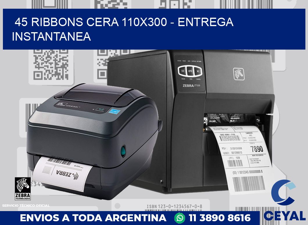 45 Ribbons cera 110x300 - entrega instantanea
