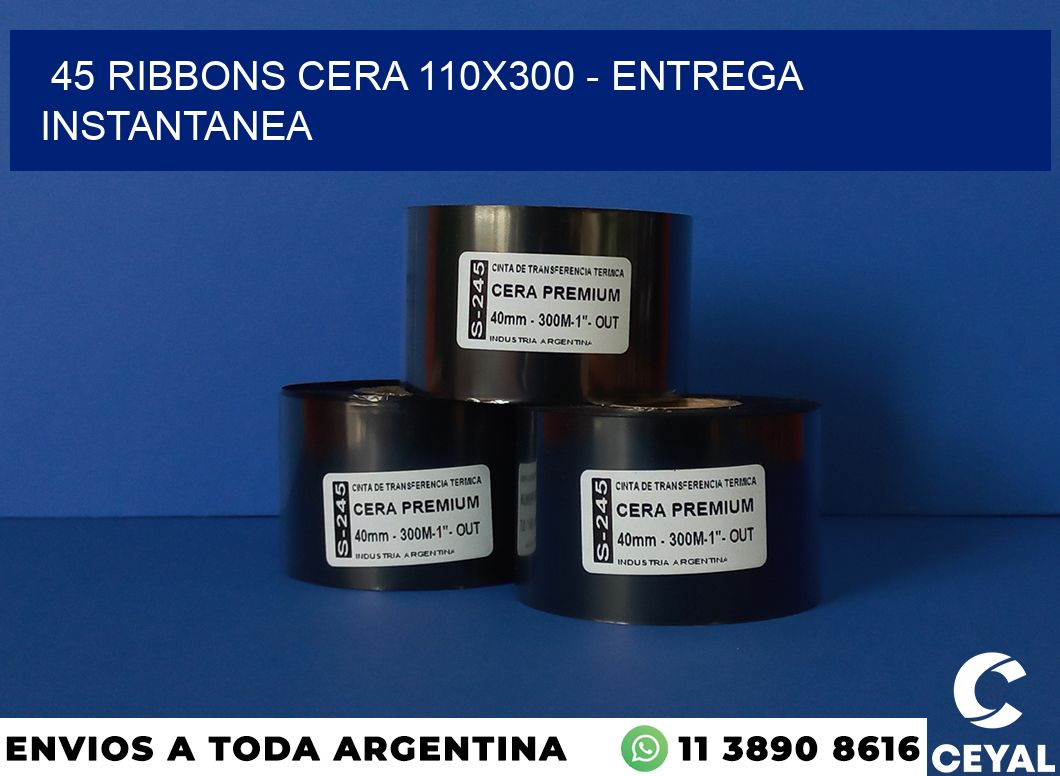 45 Ribbons cera 110×300 – entrega instantanea