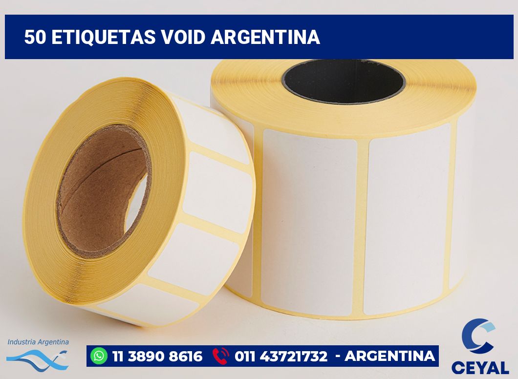 50 Etiquetas void argentina