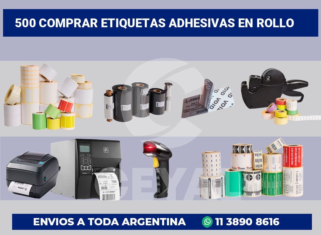 500 Comprar etiquetas adhesivas en rollo