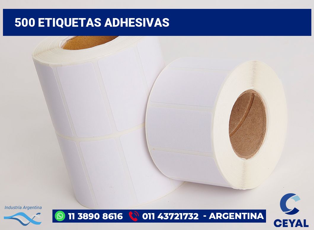 500 Etiquetas adhesivas
