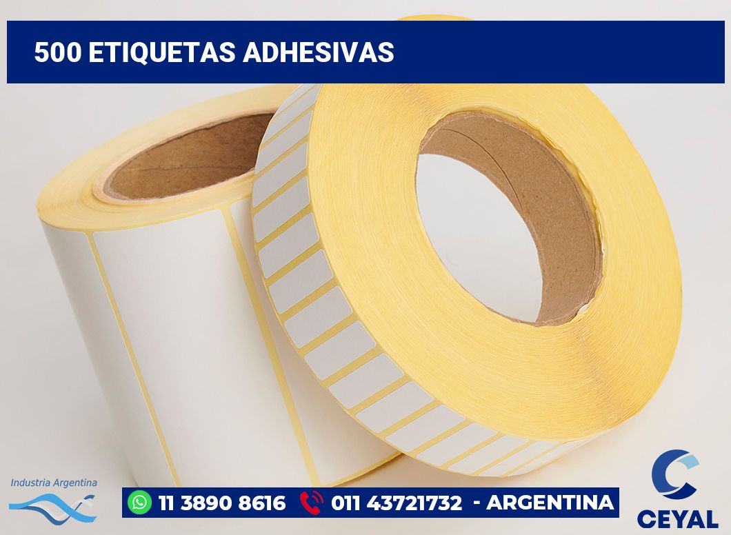 500 Etiquetas adhesivas