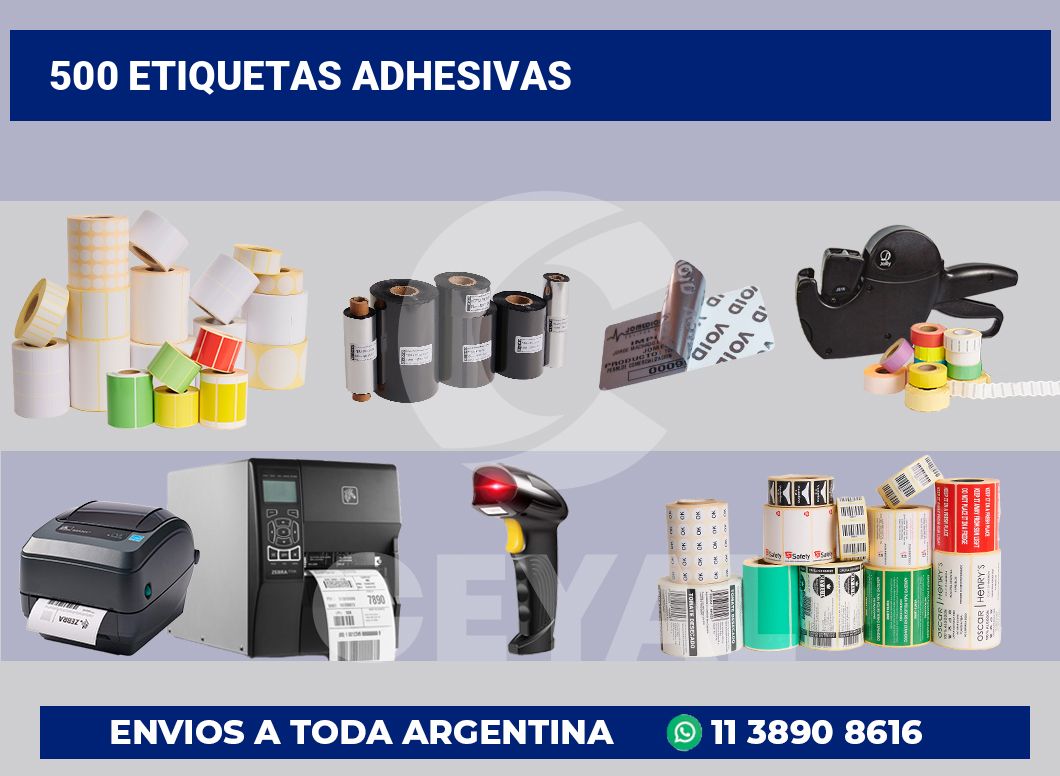 500 Etiquetas adhesivas