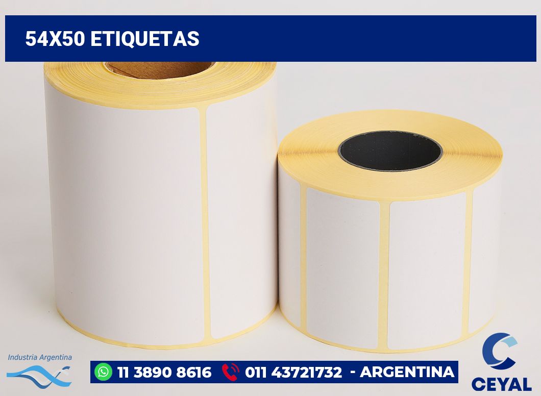 54x50 Etiquetas