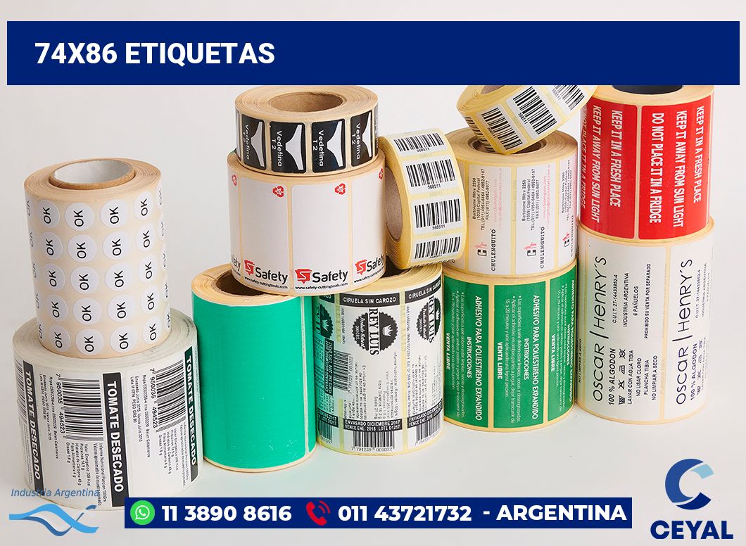 74x86 Etiquetas