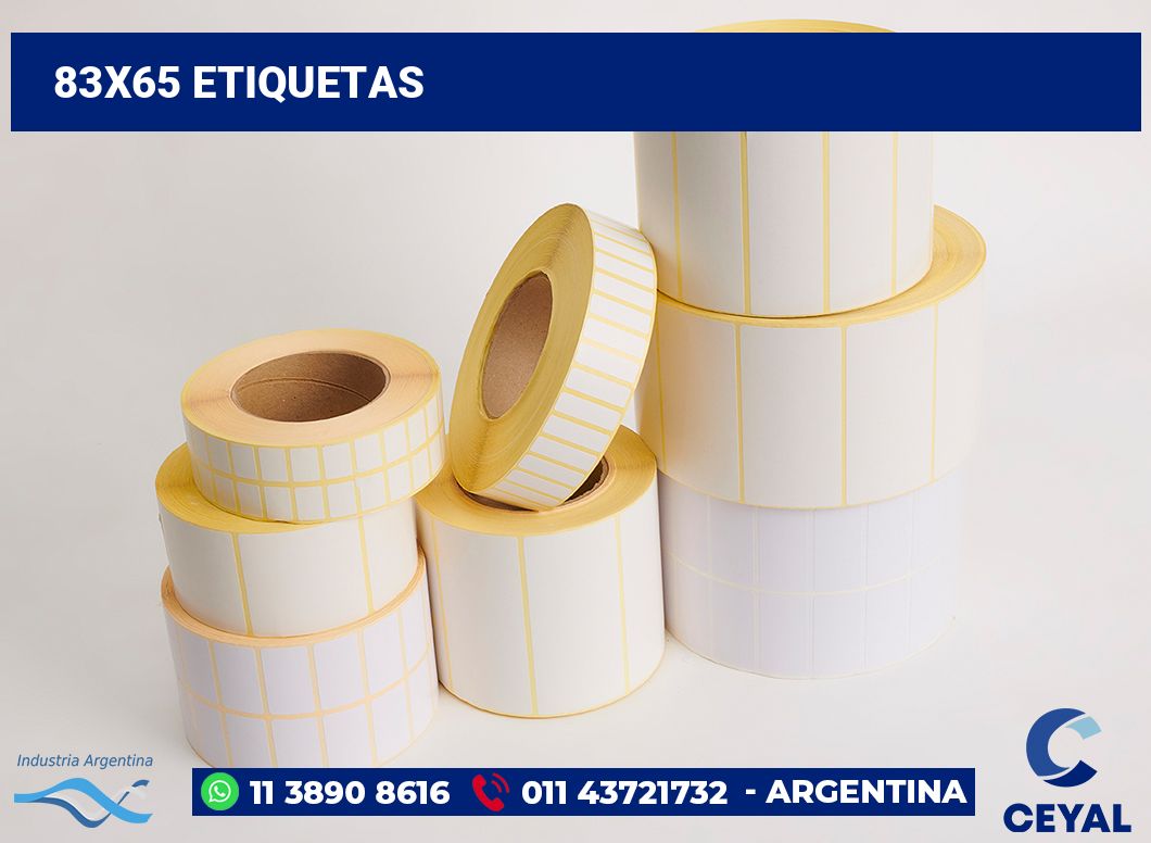 83x65 Etiquetas