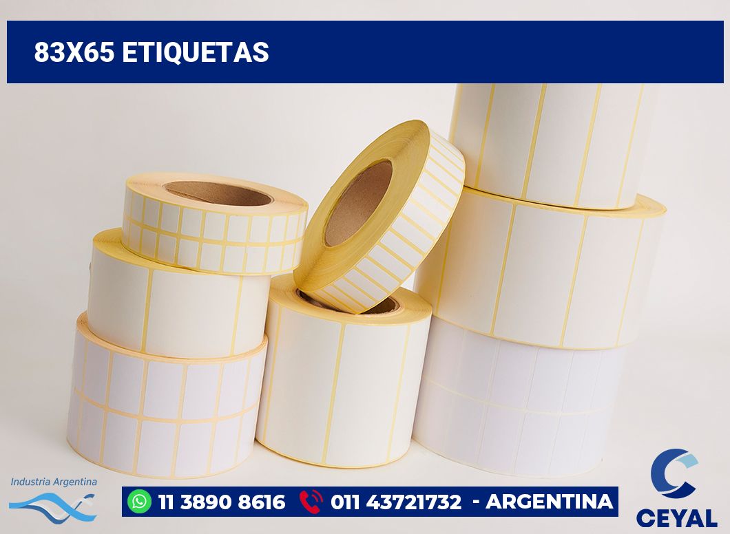 83x65 Etiquetas