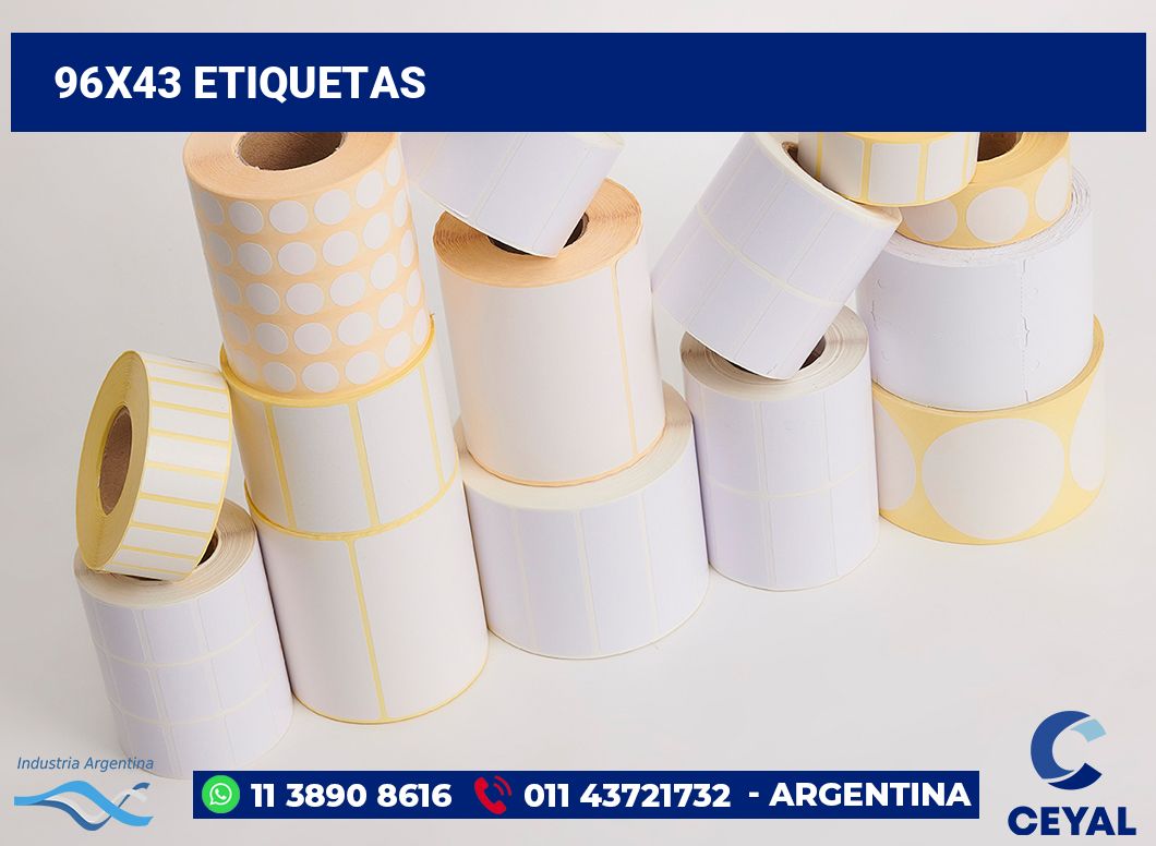 96×43 Etiquetas