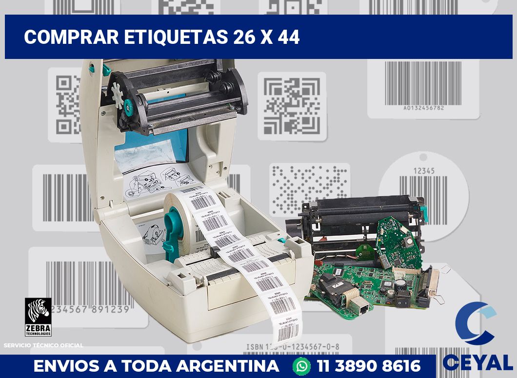Comprar etiquetas 26 x 44