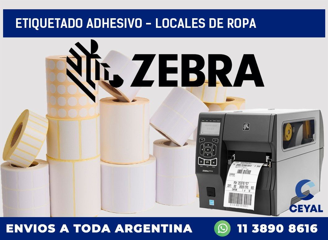 Etiquetado adhesivo – Locales de ropa