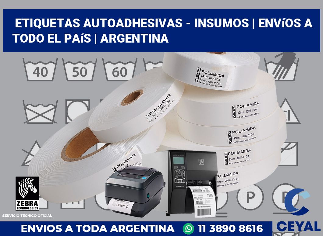 Etiquetas autoadhesivas - insumos | Envíos a todo el país | Argentina