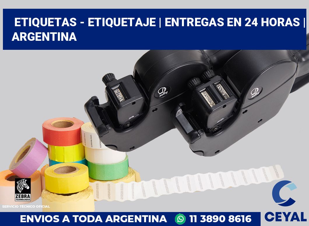 Etiquetas - etiquetaje | Entregas en 24 horas | Argentina