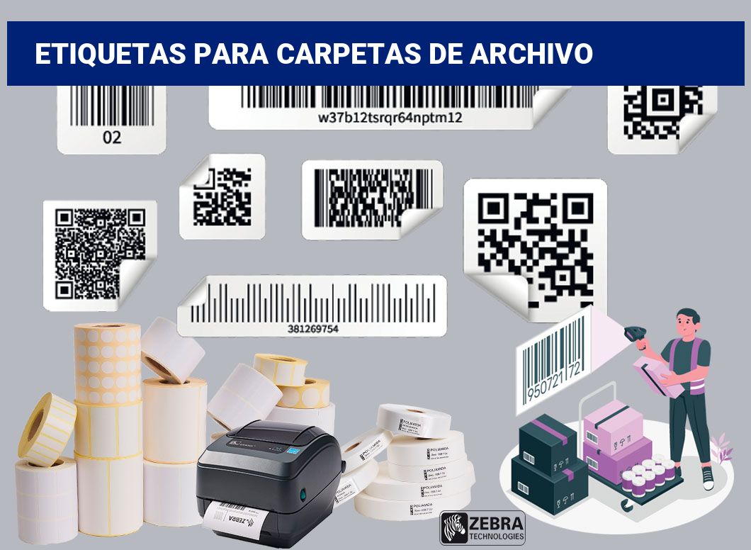 Etiquetas para Carpetas de Archivo