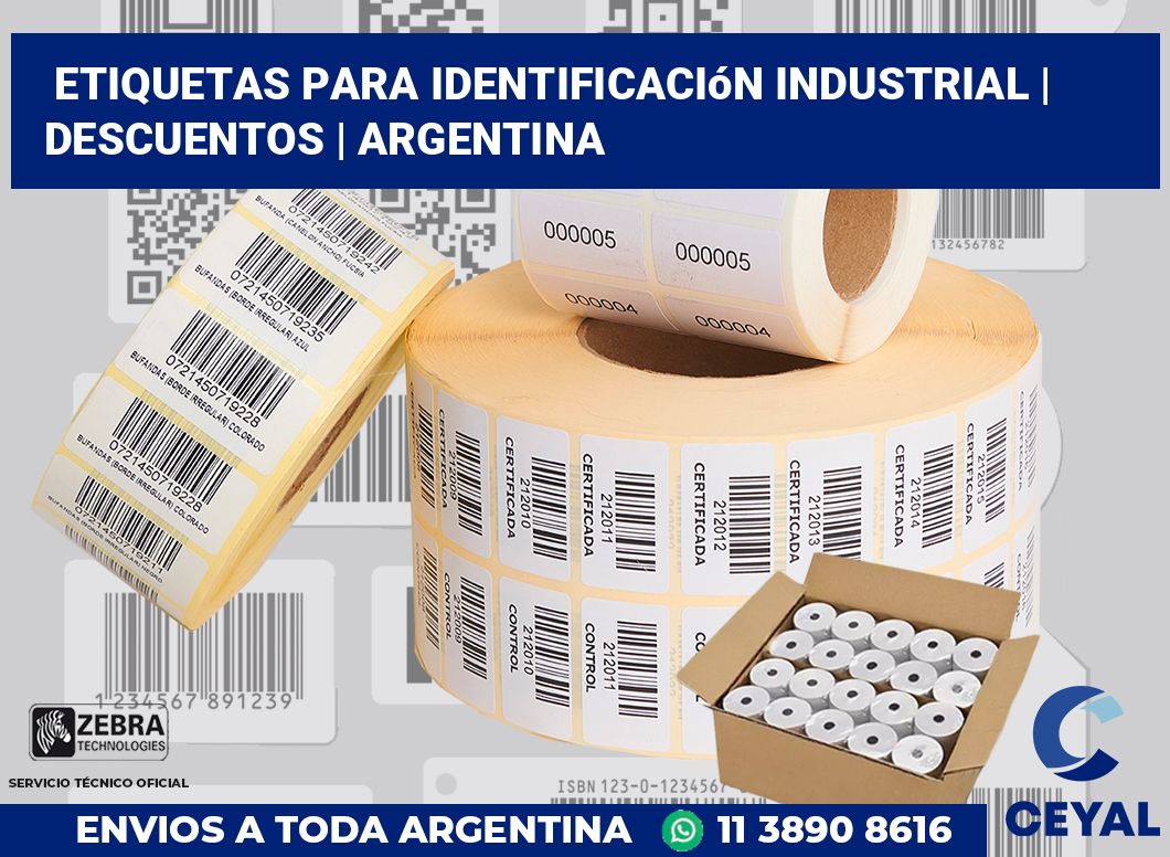 Etiquetas para identificación industrial | Descuentos | Argentina